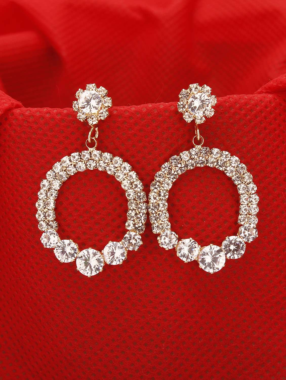 silver drop earring