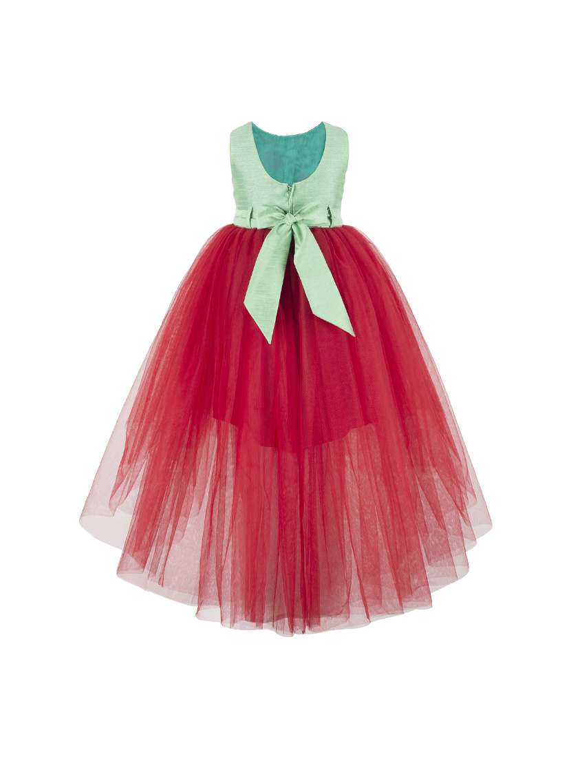 red net frock - 16130801 - Standard Image - 1