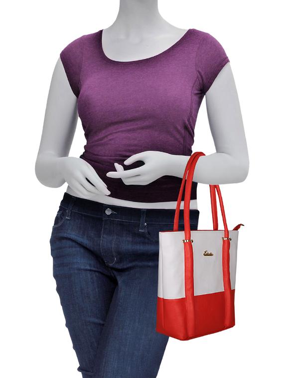 red leatherette (pu) regular handbag and sling bag combo - 16131463 - Standard Image - 4