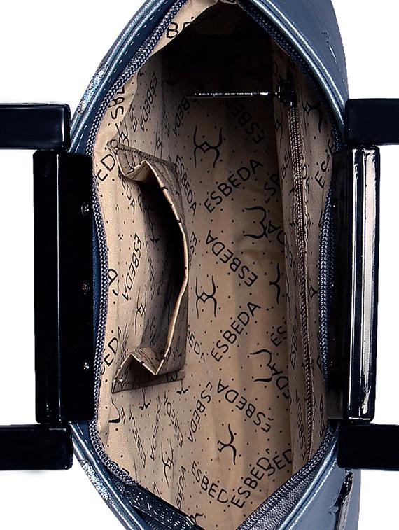 blue leatherette (pu) handbag - 16131470 - Standard Image - 4