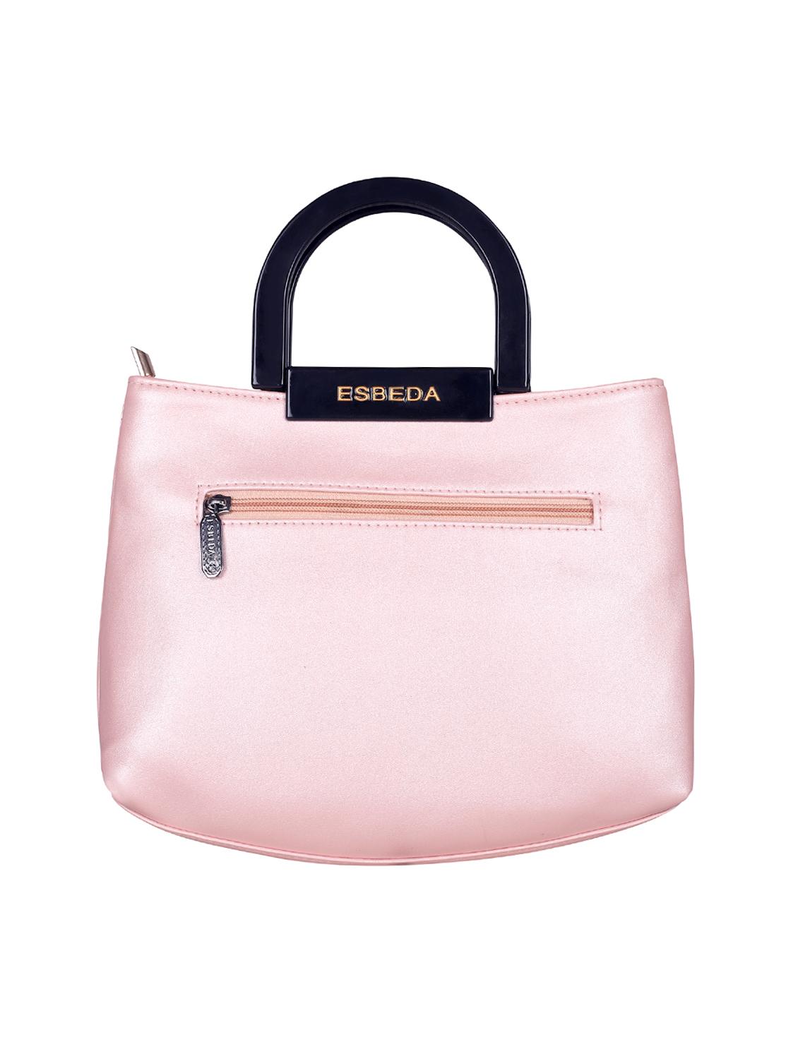 pink leatherette (pu) handbag - 16131473 -  Standard Image - 1
