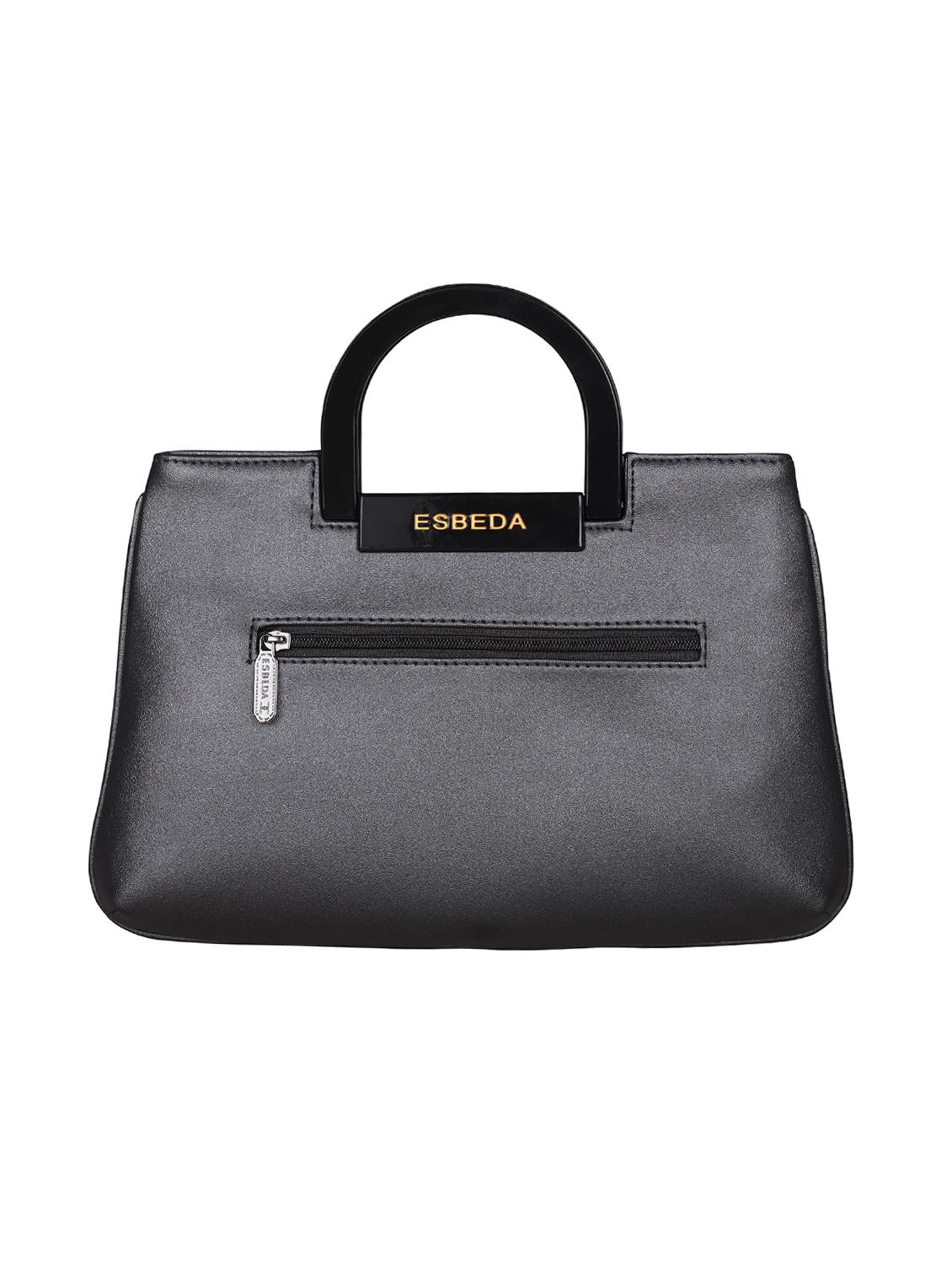 grey leatherette (pu) handbag - 16131477 -  Standard Image - 1