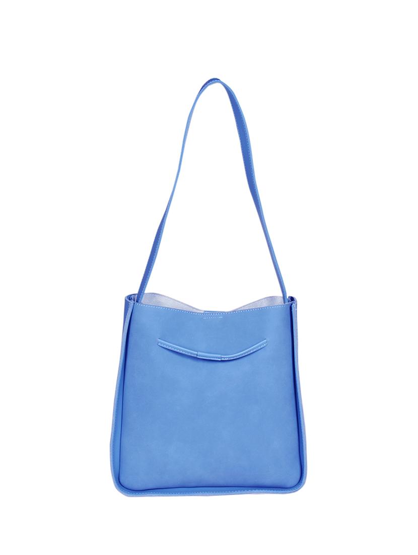 blue leatherette (pu) regular tote and sling bag combo - 16131504 - Standard Image - 1