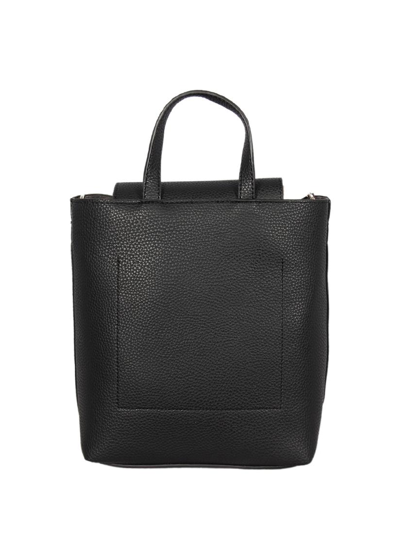black leatherette (pu) sling bag - 16131512 - Standard Image - 1