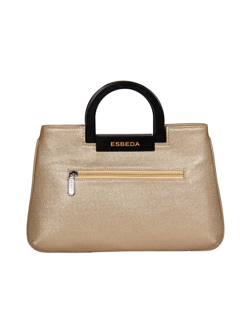 brown leatherette (pu) regular handbag - 16131540 -  Standard Image - 1