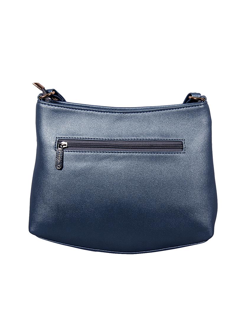 blue leatherette (pu) sling bag - 16131565 - Standard Image - 1