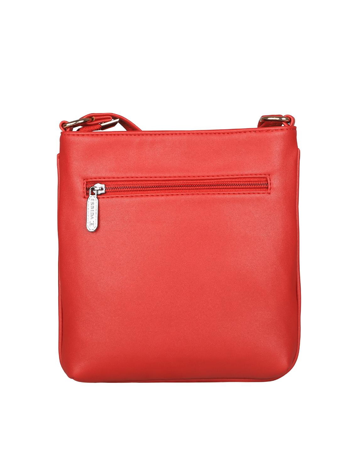red leatherette (pu) sling bag - 16131586 - Standard Image - 1