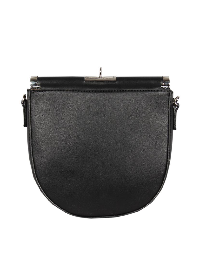 black leatherette (pu) sling bag - 16131597 - Standard Image - 1