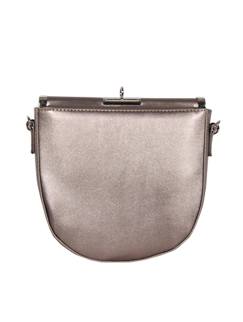 gold leatherette (pu) regular sling bag - 16131603 - Standard Image - 1