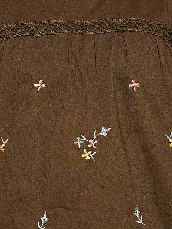 green cotton top - 16132544 - Standard Image - 4