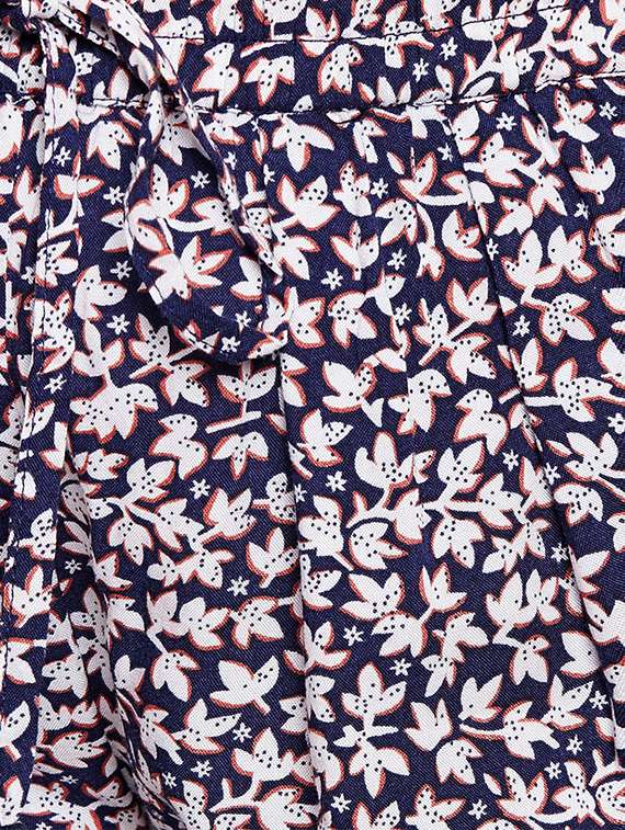 navy blue viscose casual trouser - 16132546 - Standard Image - 4