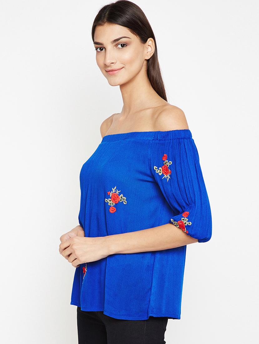 women's straight off shoulder top - 16133674 -  Standard Image - 1