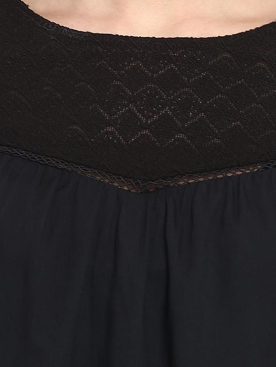 lace panel gather detail tunic - 16136108 - Standard Image - 4