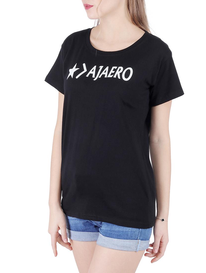 round neck graphic print tee - 16137983 - Standard Image - 1
