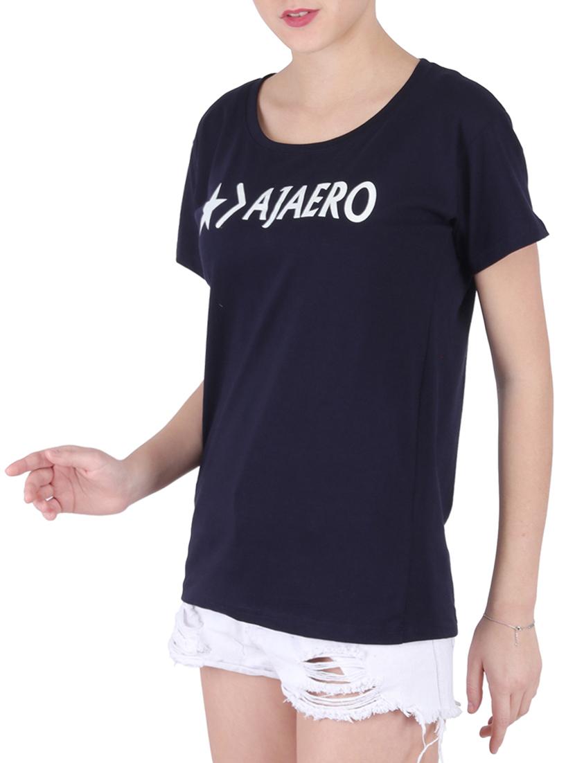 round neck graphic print tee - 16137987 - Standard Image - 1