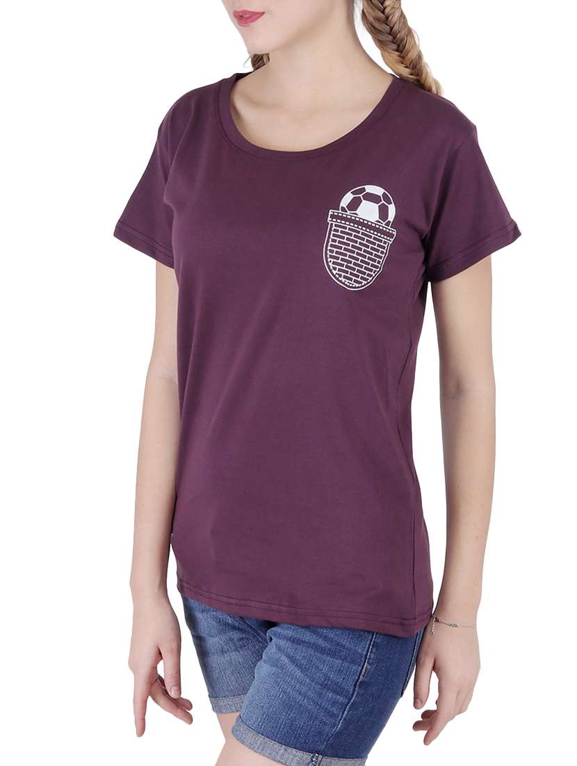 round neck graphic print tee - 16137991 -  Standard Image - 1