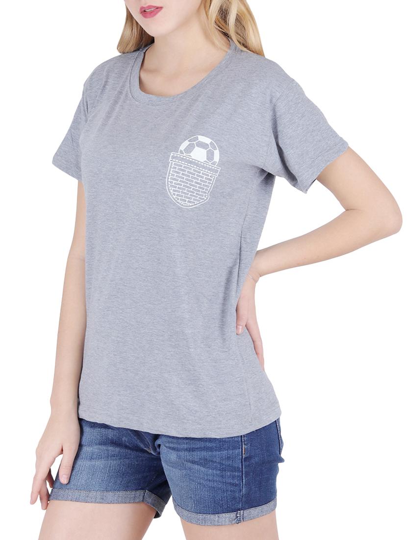 round neck graphic print tee - 16137992 -  Standard Image - 1