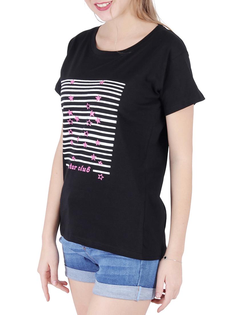 round neck graphic print tee - 16138002 - Standard Image - 1