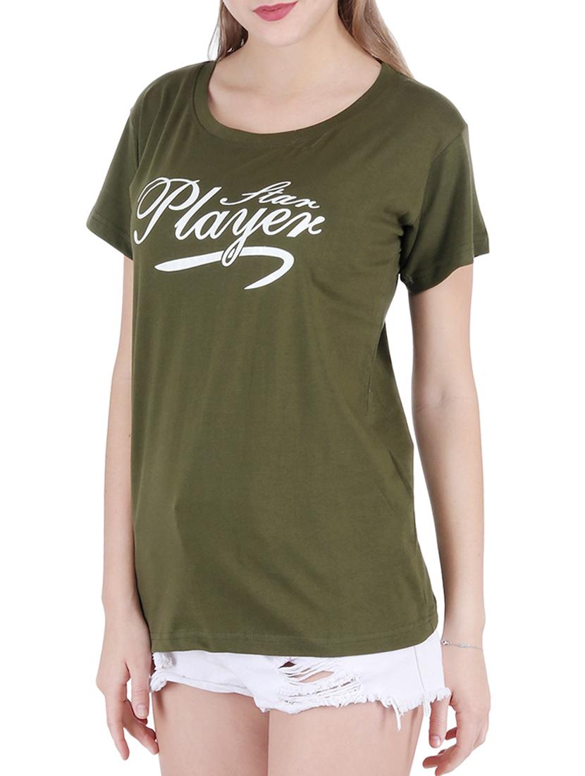 round neck graphic print tee - 16138005 -  Standard Image - 1