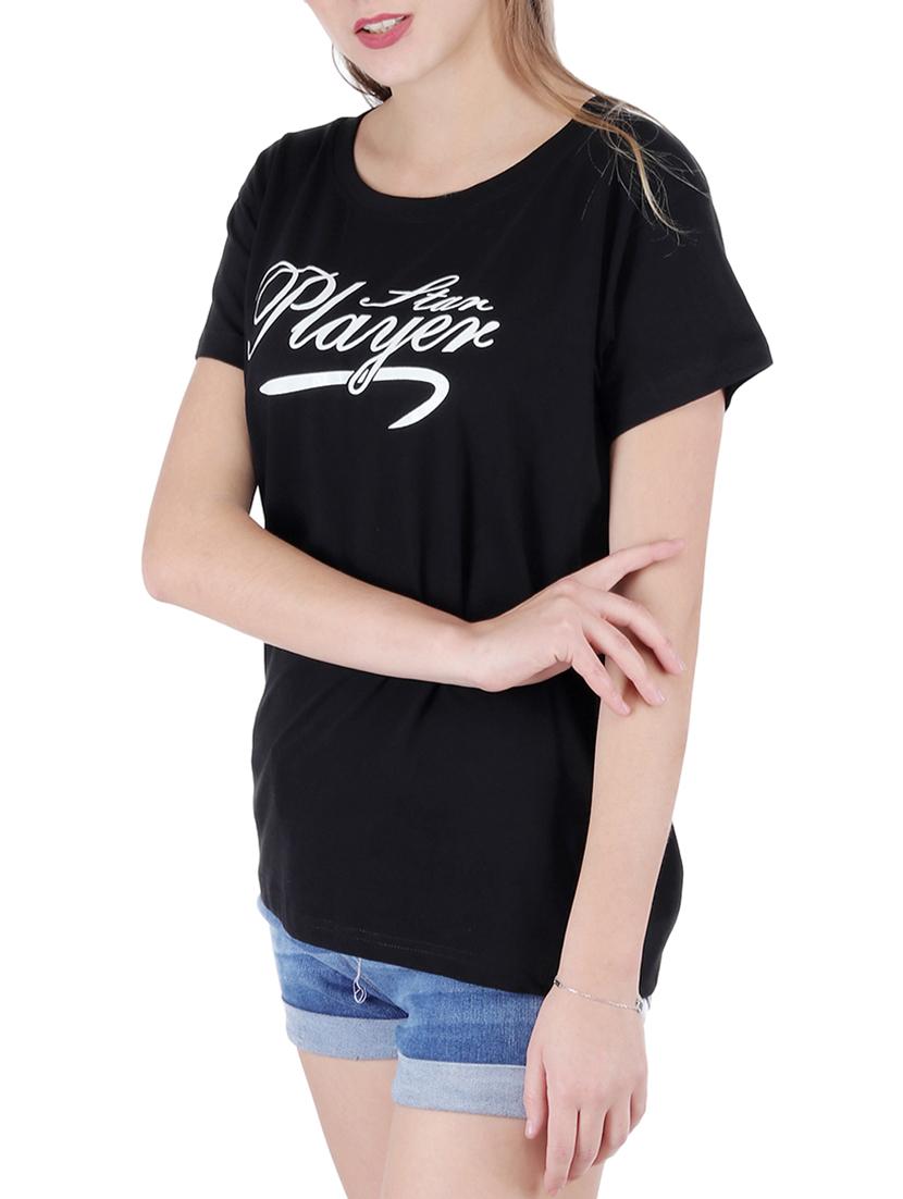 round neck graphic print tee - 16138006 -  Standard Image - 1