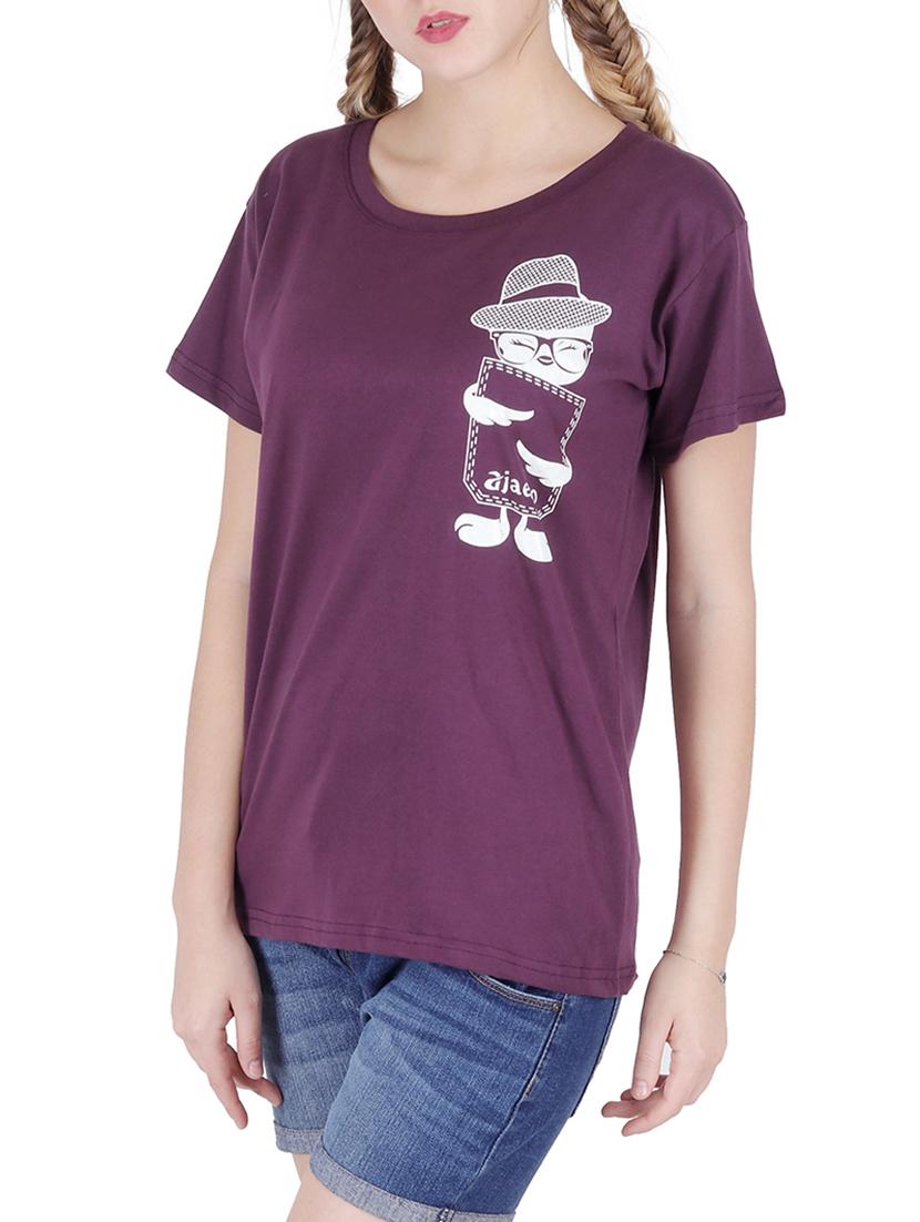 round neck graphic print tee - 16138014 - Standard Image - 1