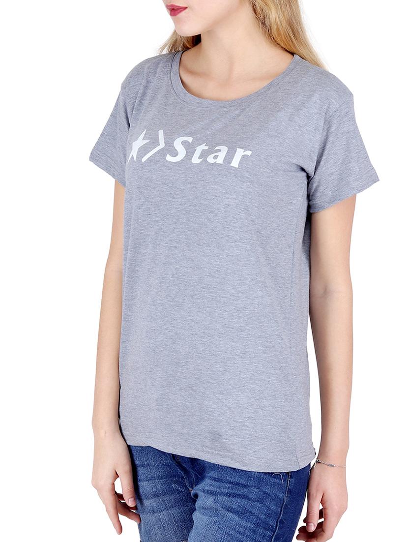 round neck graphic print tee - 16138017 - Standard Image - 1