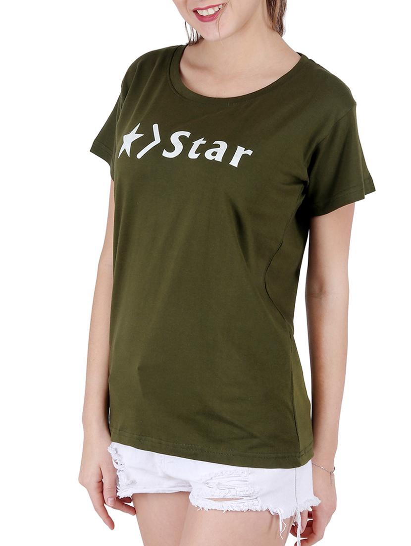 round neck graphic print tee - 16138020 - Standard Image - 1