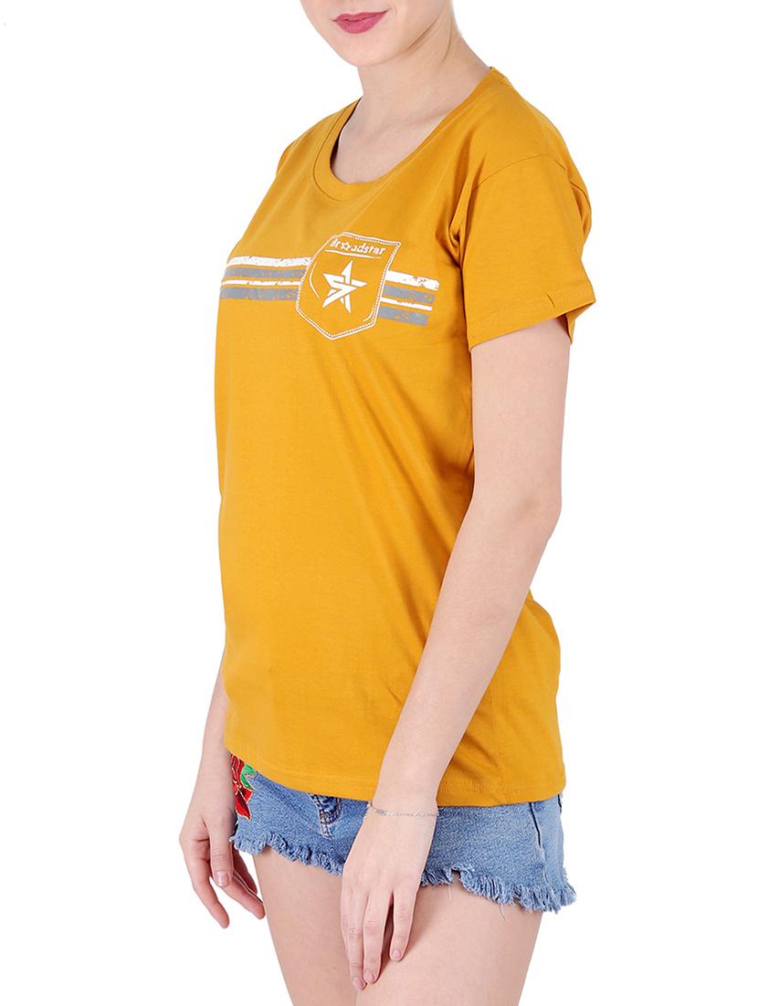 round neck graphic print tee - 16138025 - Standard Image - 1