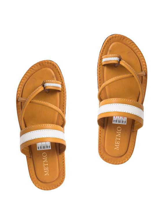 brown slip on sandals