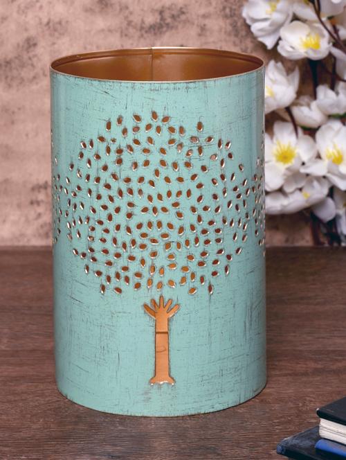 metallic pastel blue candle tea light holder - 16139849 -  Standard Image - 0