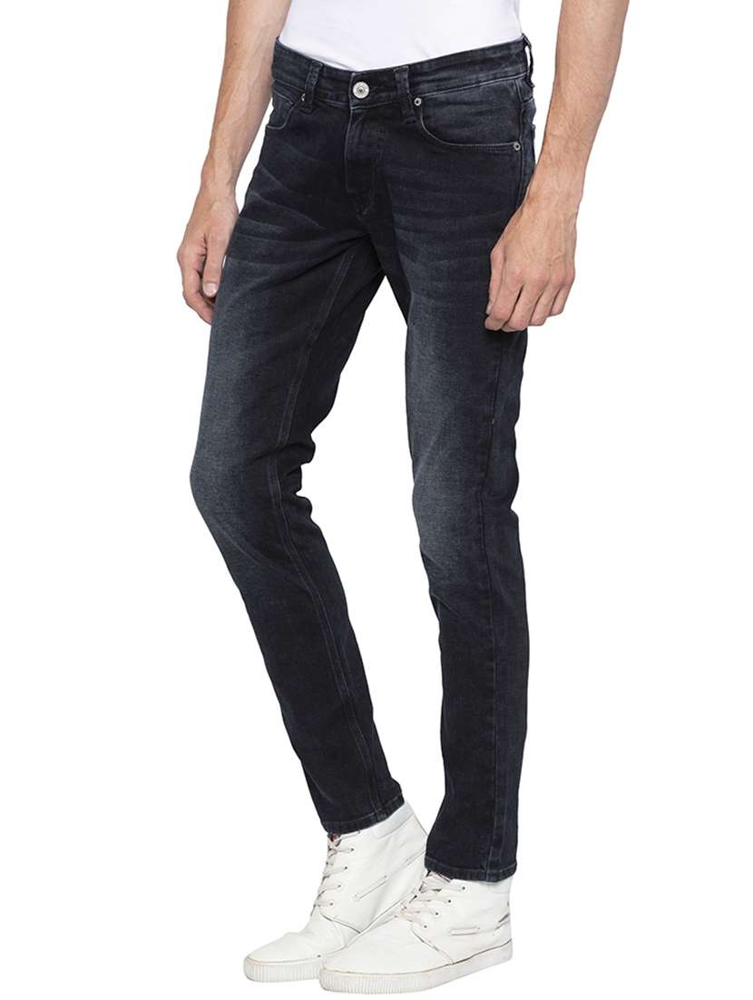 dark blue light washed denim jeans - 16140331 -  Standard Image - 1