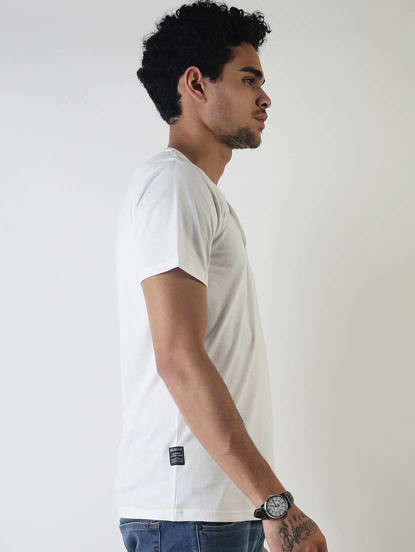 white solid t-shirt - 16142287 -  Standard Image - 1