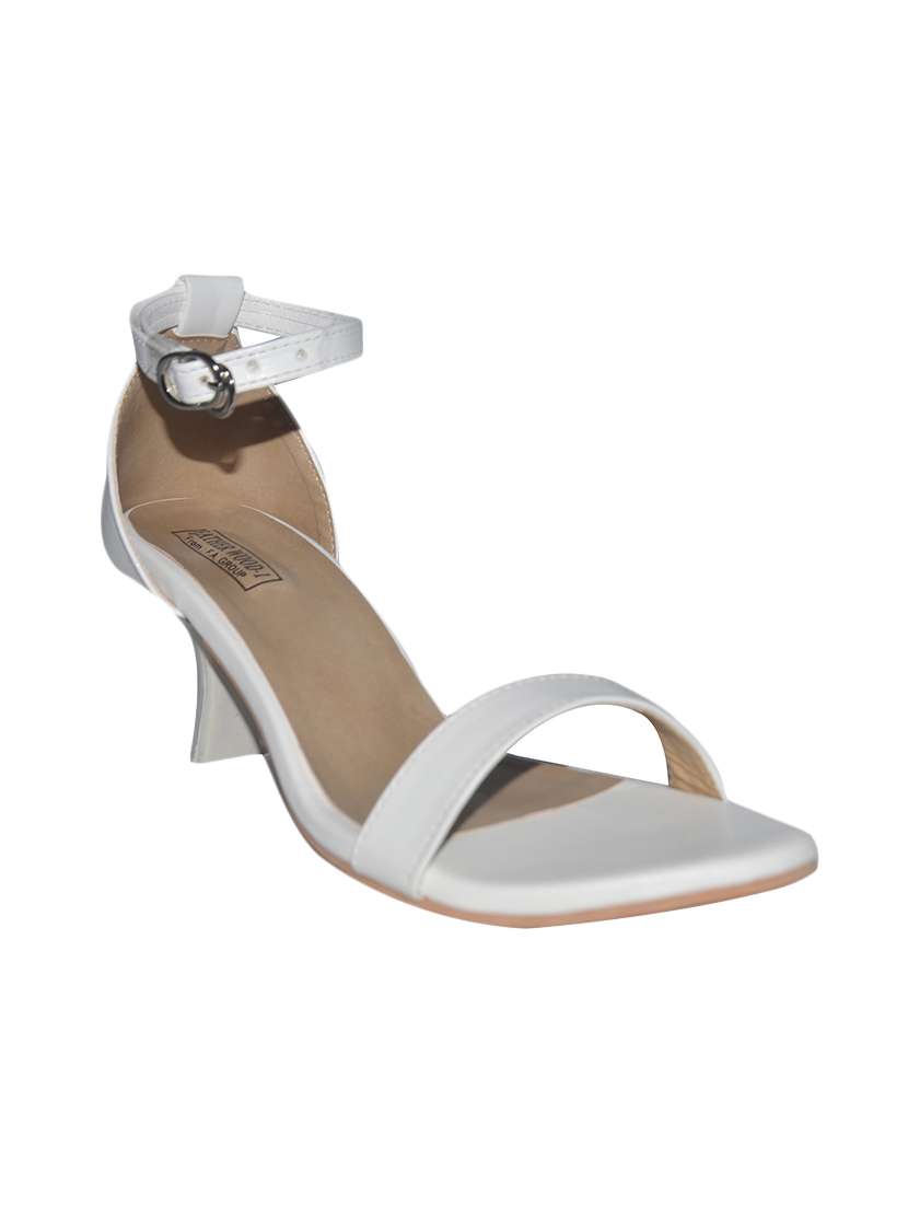 white ankle strap sandals