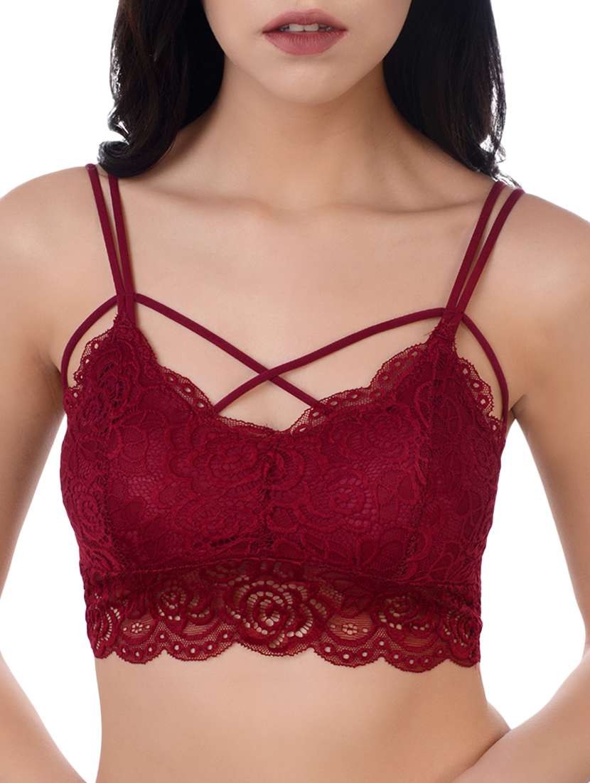 criss cross detail bralette
