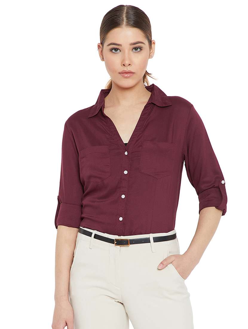 roll up sleeved pocket patch shirt