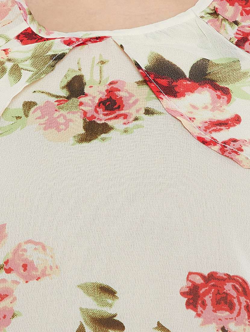 women's straight round neck top - 16166766 -  Standard Image - 4