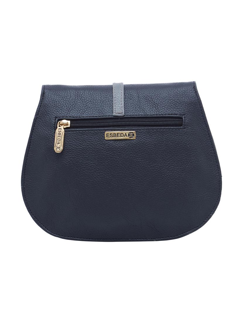 black leatherette (pu) sling bag - 16168394 - Standard Image - 1