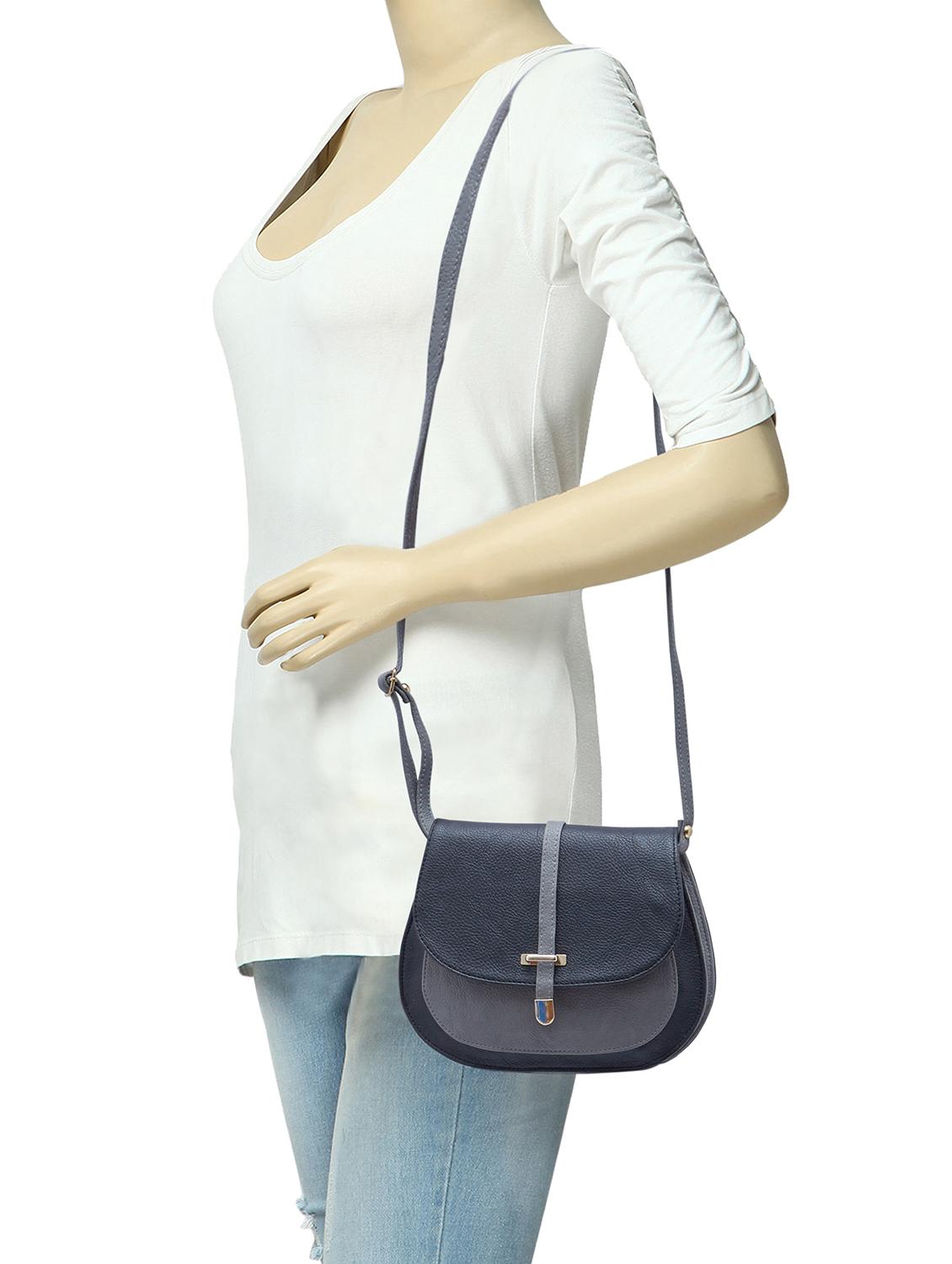 black leatherette (pu) sling bag - 16168394 - Standard Image - 4