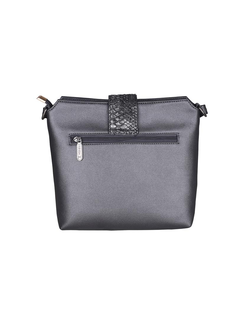 black leatherette (pu) sling bag - 16168486 - Standard Image - 1
