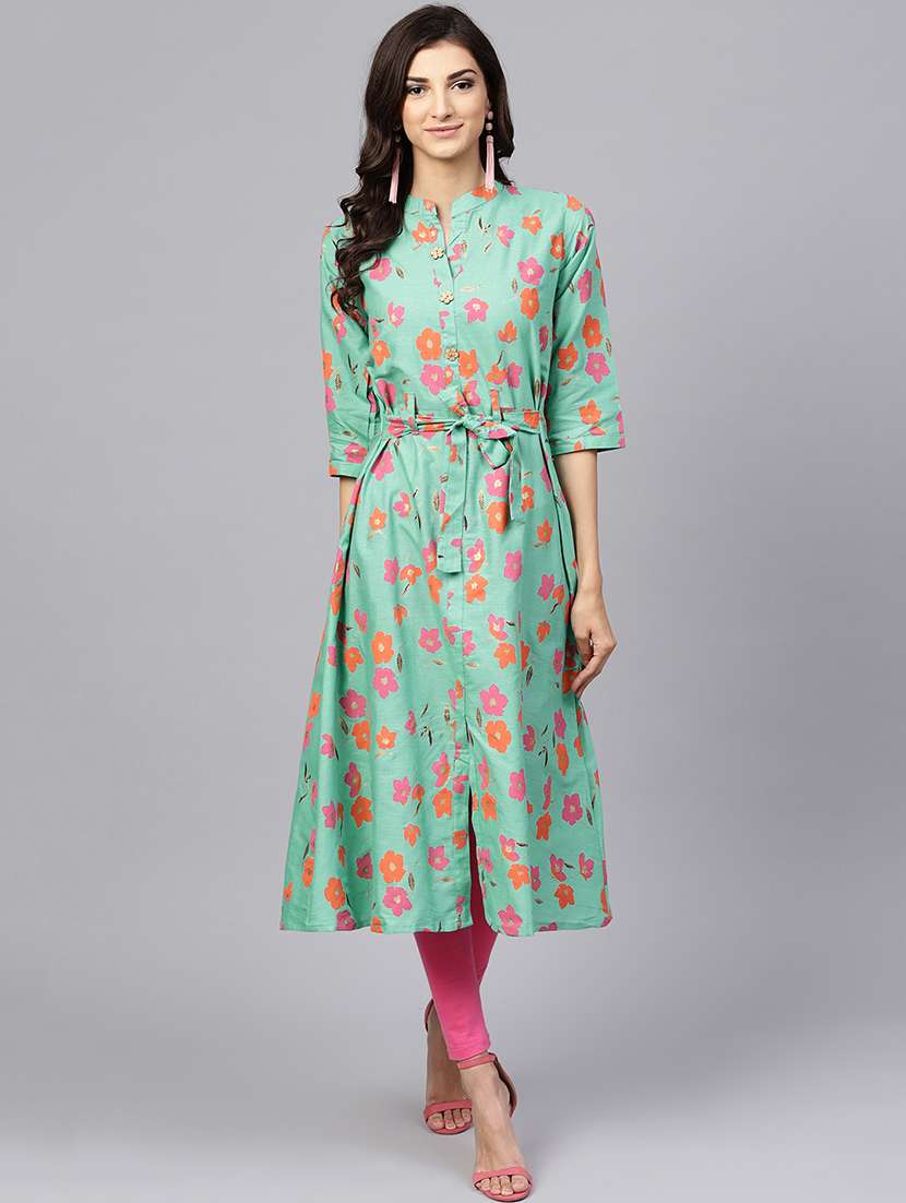 floral flared kurta