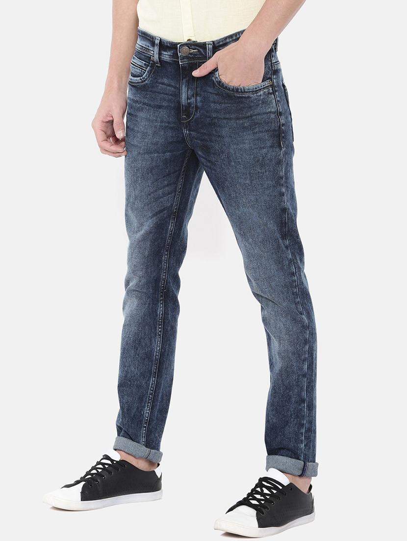 blue denim heavy washed jeans - 16170787 - Standard Image - 1