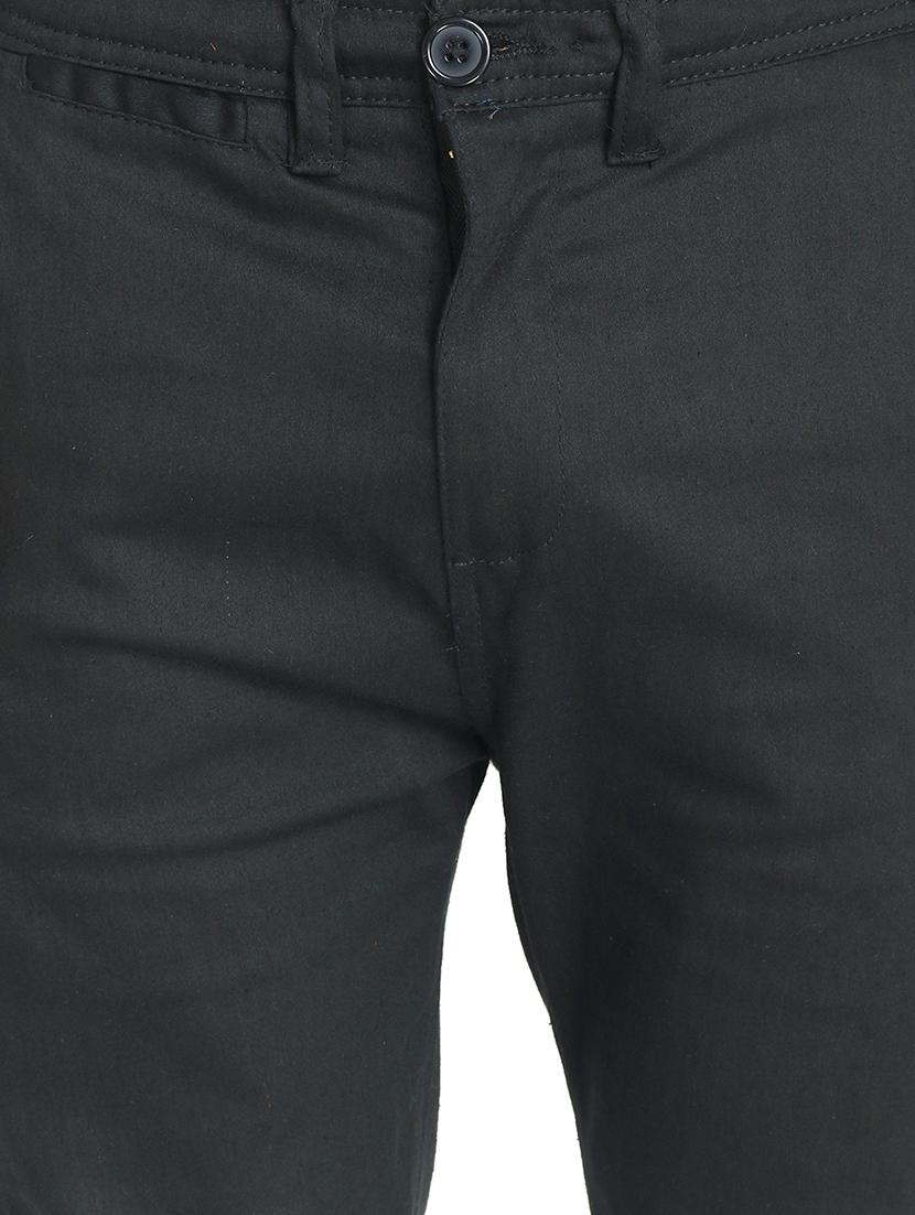 black solid chinos - 16170852 - Standard Image - 4