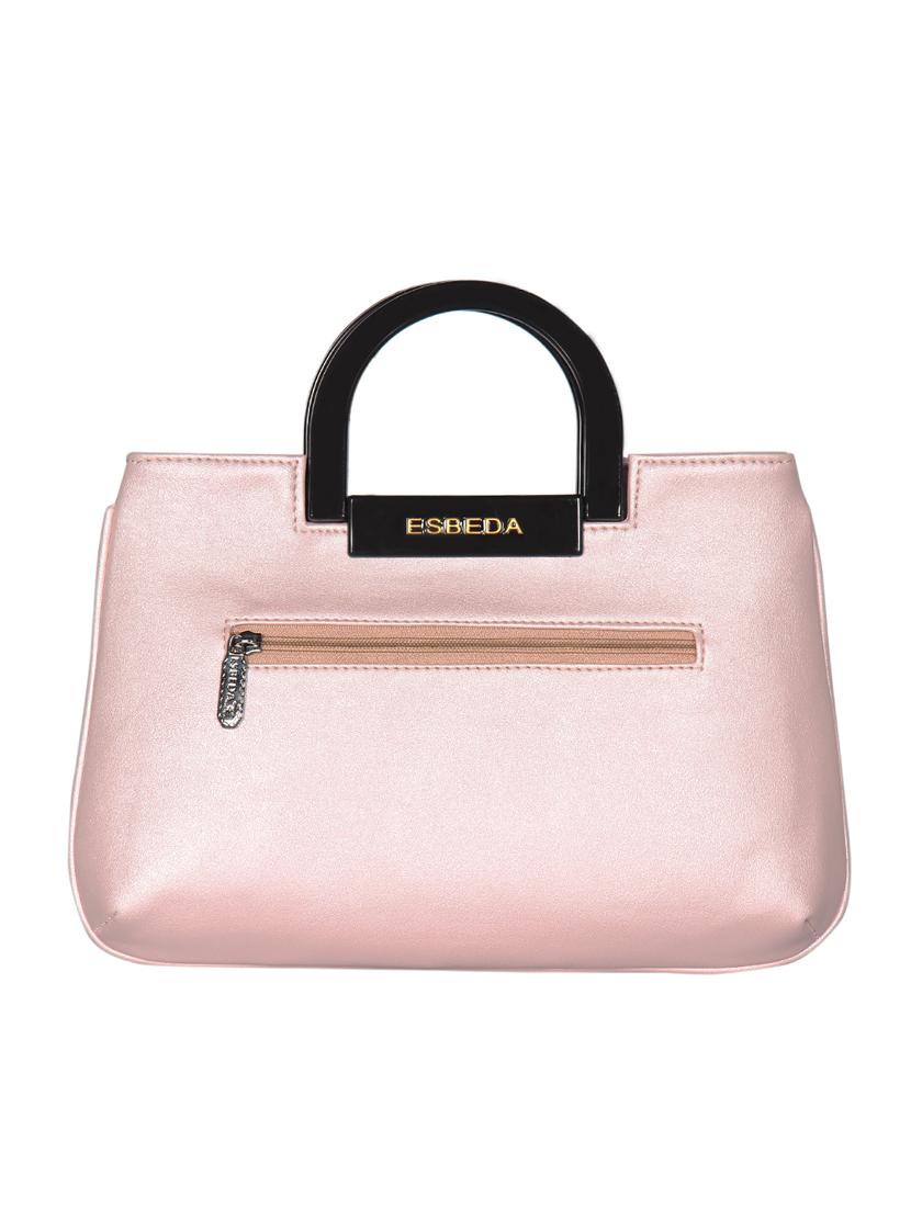 pink leatherette (pu) handbag - 16171416 - Standard Image - 1