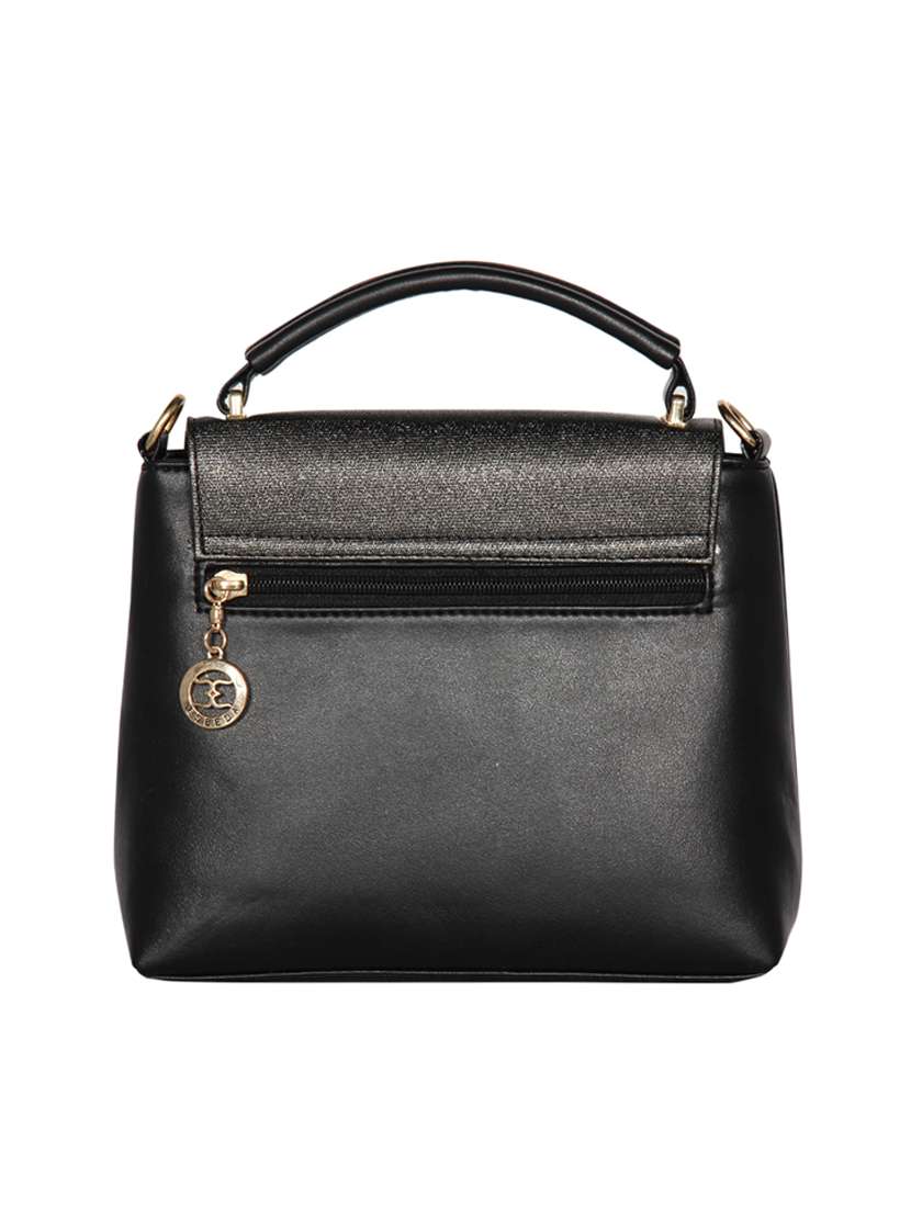 black leatherette (pu) handbag - 16171430 -  Standard Image - 1