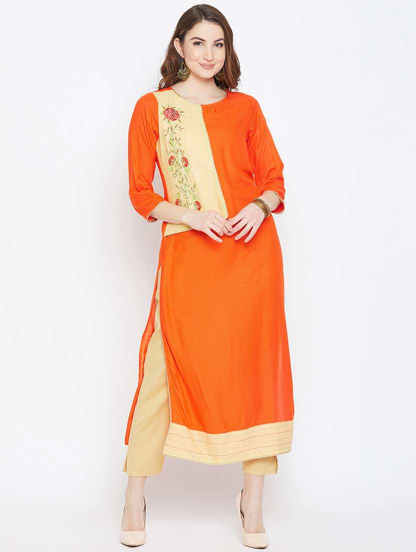 women's straight kurta - 16171608 - Zoom Image - 0