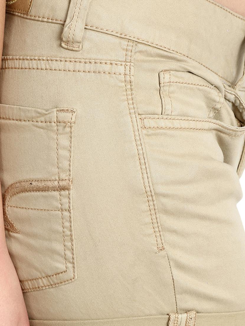 turn up hem high rise shorts - 16172700 - Standard Image - 4
