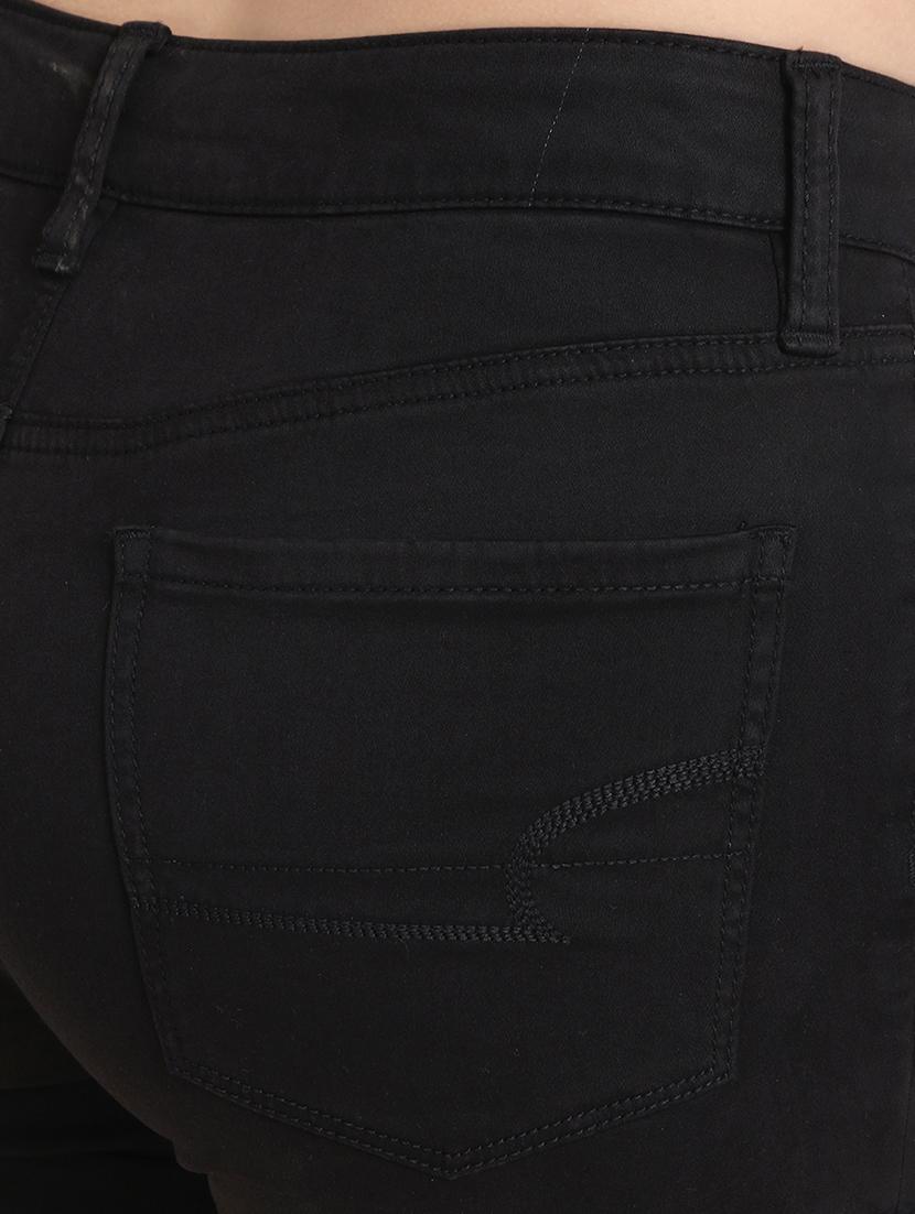 turn up hem high rise denim shorts - 16172719 - Standard Image - 4