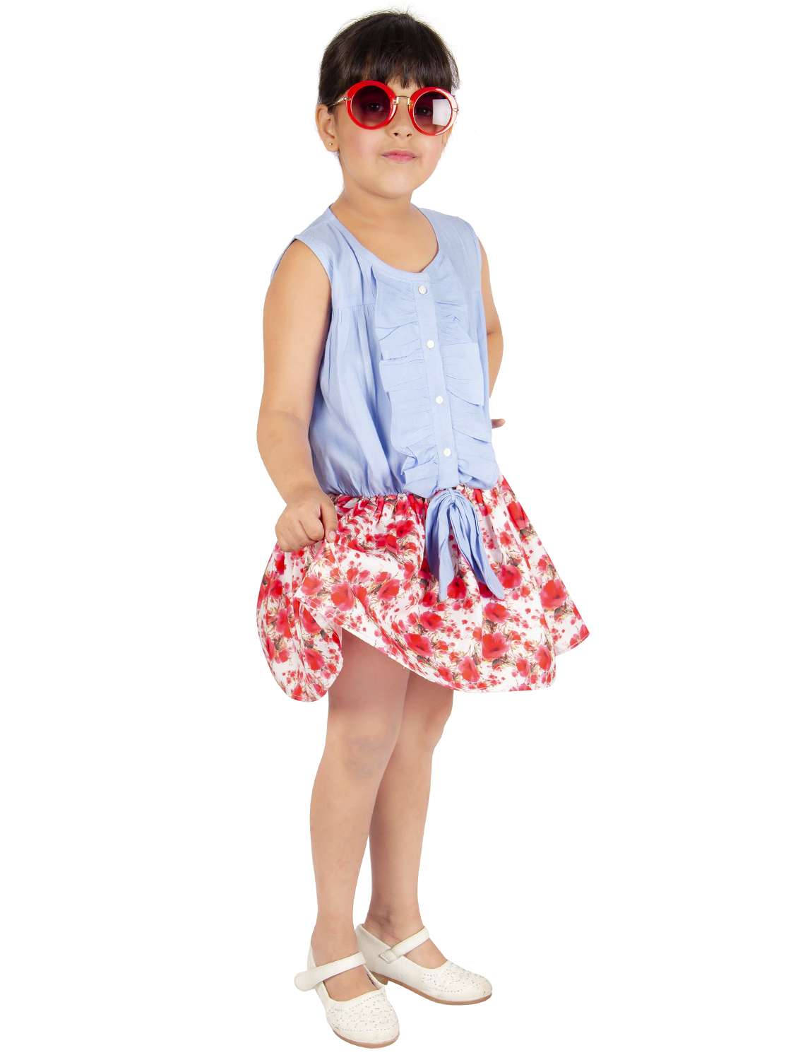 blue cotton frock - 16173630 -  Standard Image - 1