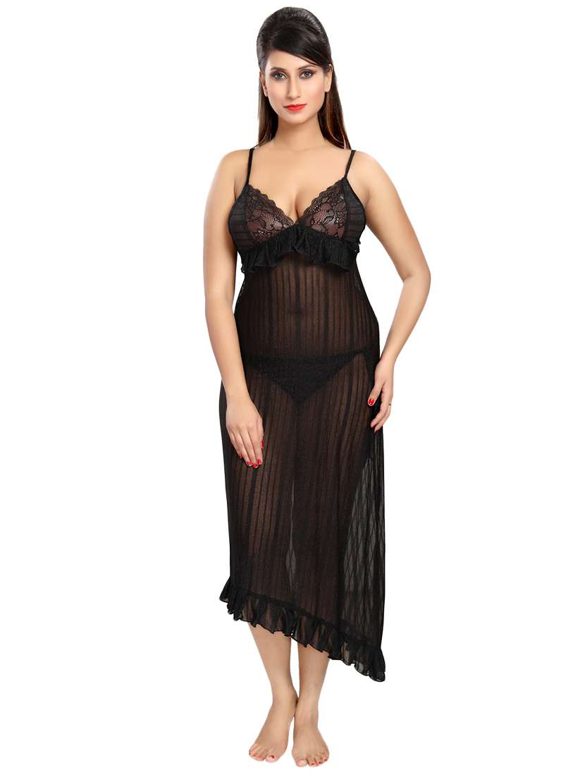 set of 2 lace detail nighties - 16177589 -  Standard Image - 1