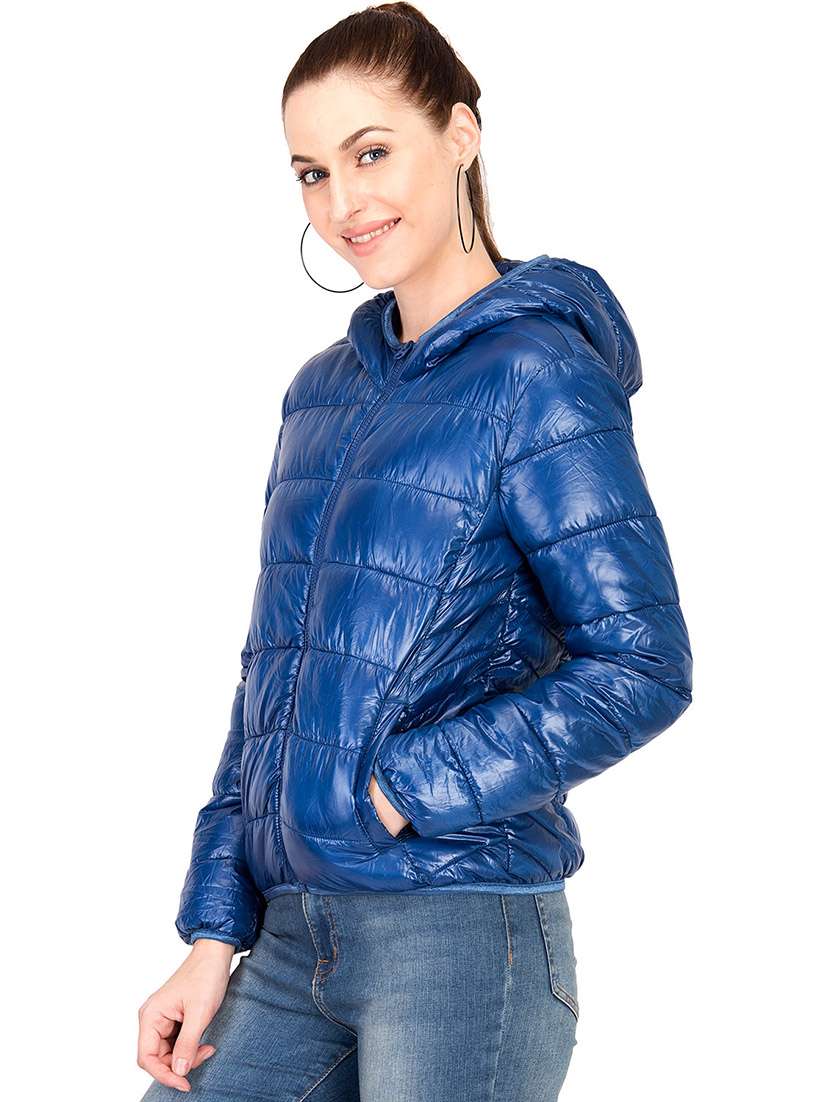 hooded neck quilted jacket - 16179908 -  Standard Image - 1